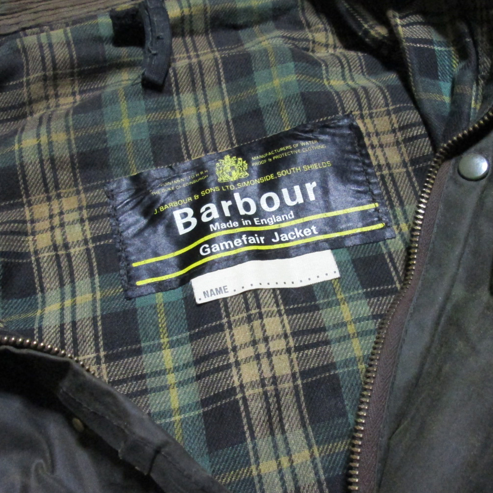 日本極東貿易 / Vintage Barbour ヴィンテージ バブアー イギリス製 Gamefair jacket オイルドジャケット
