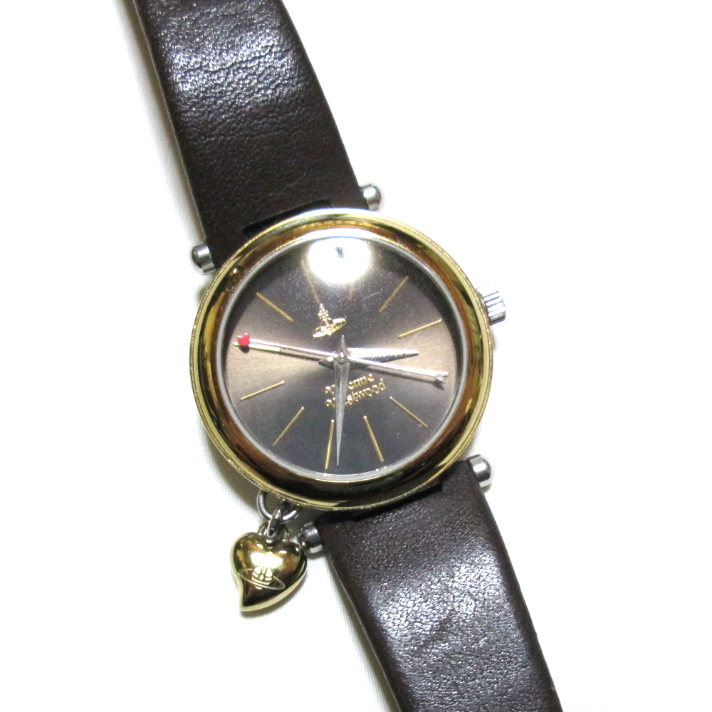 日本極東貿易 / 廃盤 Vivienne Westwood ヴィヴィアンウエストウッド スイス製 ハートオーブチャームウォッチ (腕時計 時計